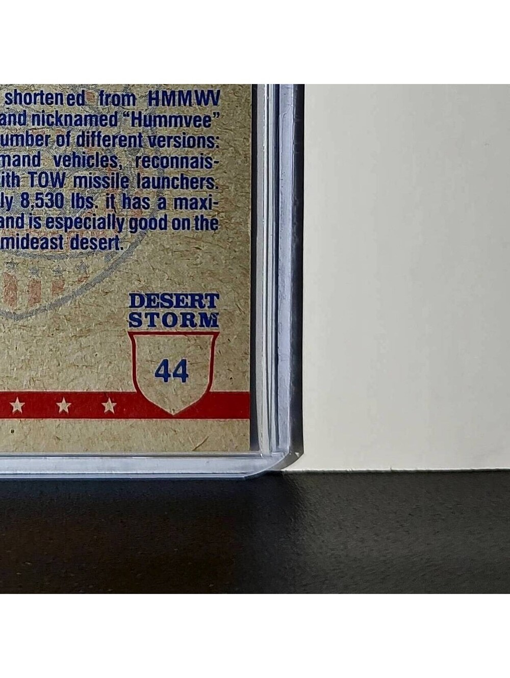 HMMWV (Hummer) 1991 Topps Desert Storm #44 Card - Picture 10 of 10
